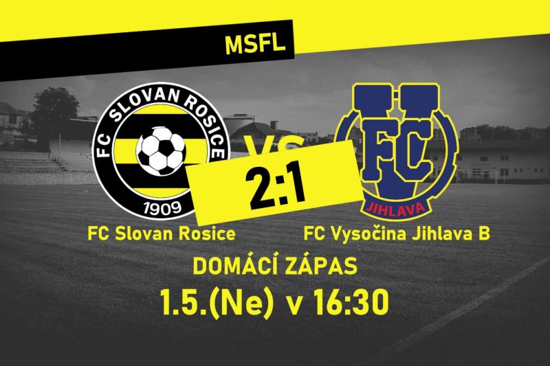 Zdroj foto: Facebook FC Slovan Rosice Václav Horyna 2. 5. 2022 fotbalunas.cz